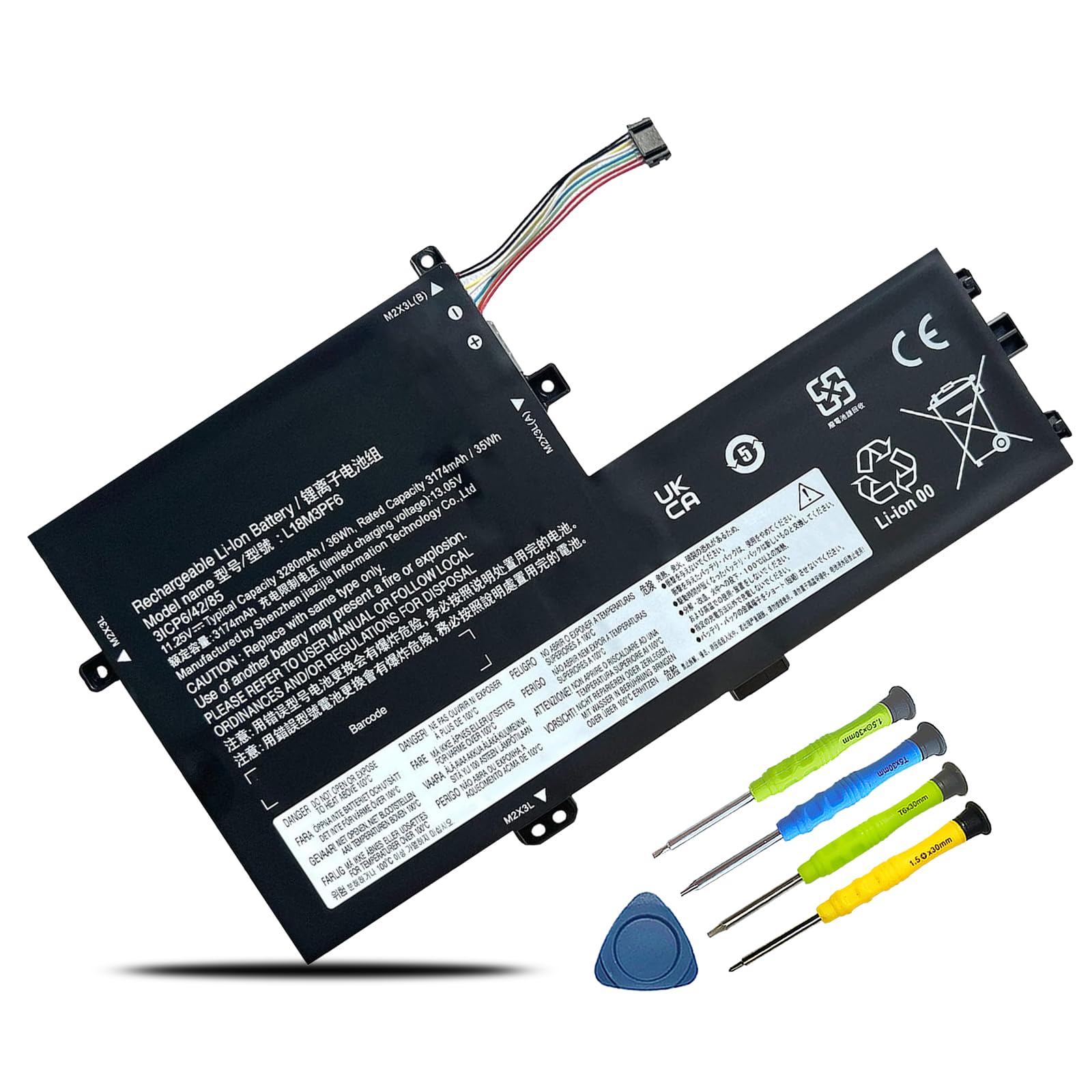 Amazon.com: BOWEIRUI L18M3PF6 L18M3PF7 Laptop Battery Replacement